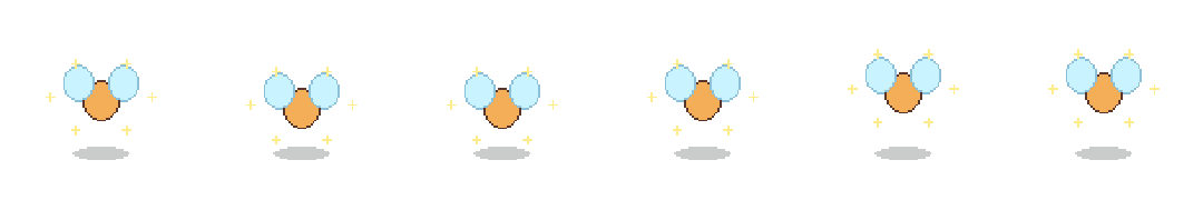 Fairy sparkle source sprite strip